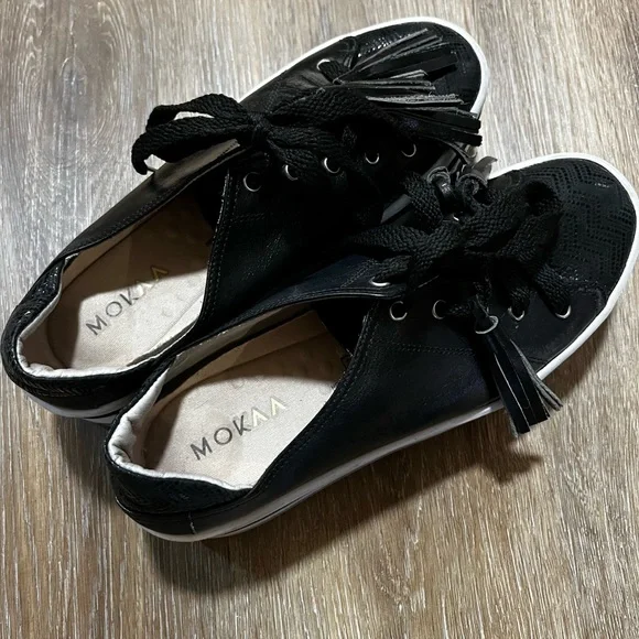 MOKAA Colombian Leather Tassels Platform Sneakers – EU 36 / US 5.5 - Picture 2 of 13